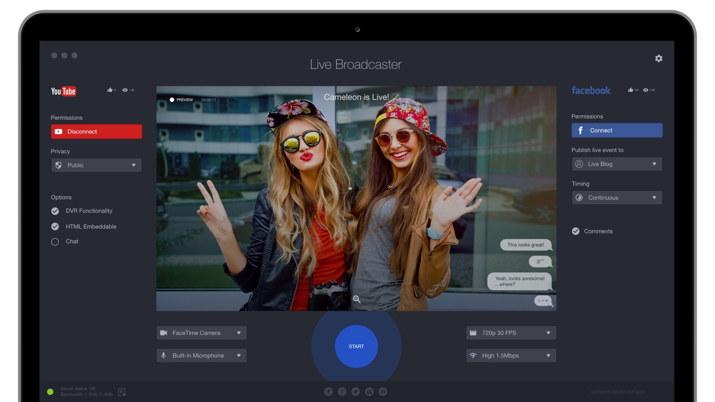 GitHub Live Streaming Software for Mac and